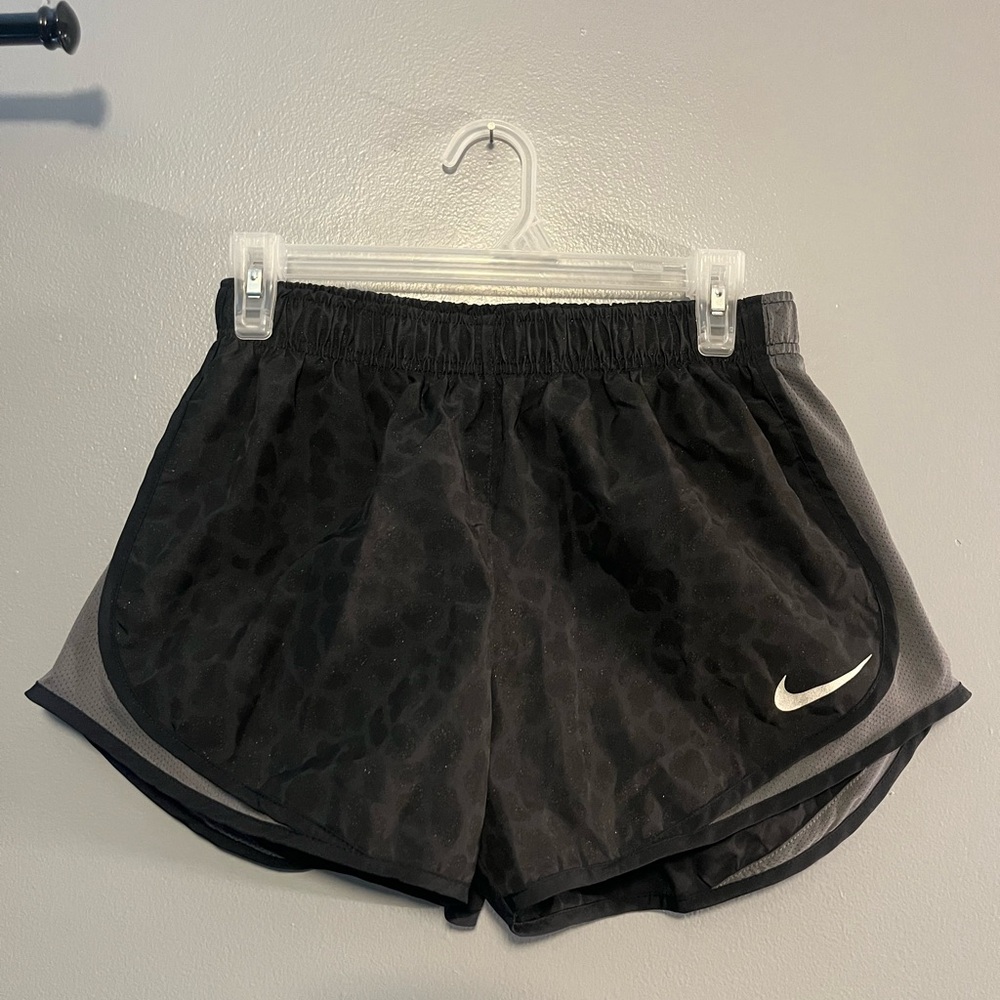 Nike Women's Black and Gray Athletic Shorts